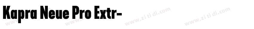 Kapra Neue Pro Extr字体转换